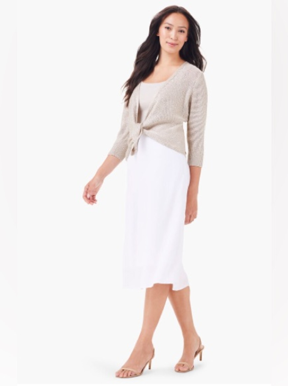 NIC+ZOE RUMBA LINEN SLIP SKIRT
Size 8